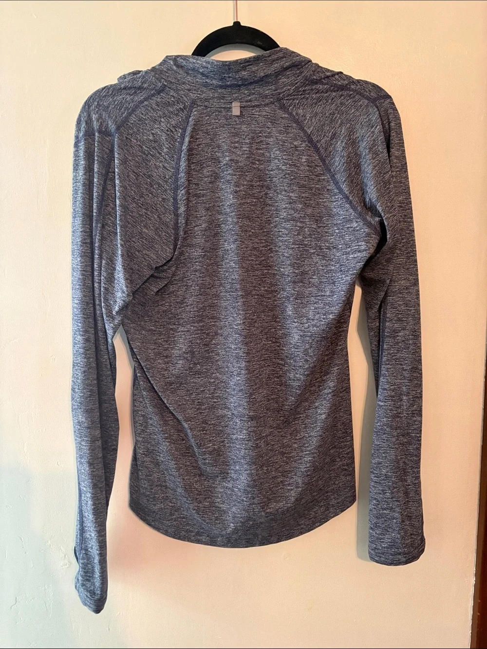 Nike Women's Heathered Navy Half-Zip Sweatshirt